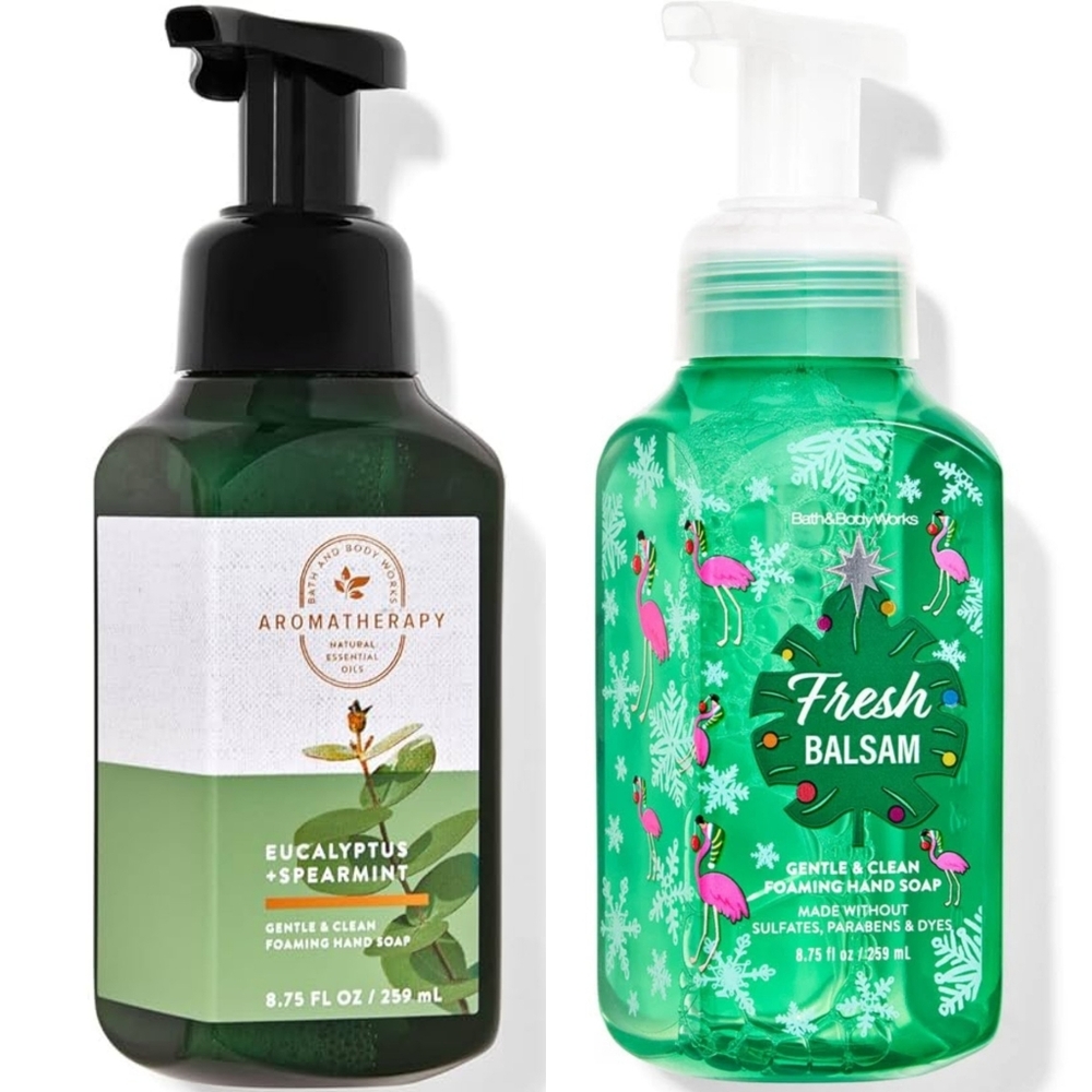 Bath Body Works Eucalyptus Spearmint & Fresh Balsam Foaming Hand Soap Set NEW